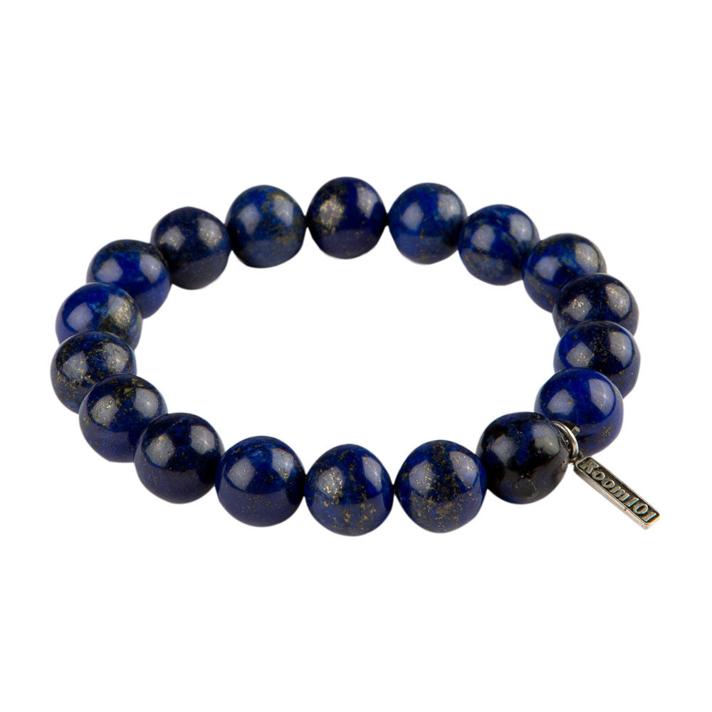 Room 101 Jewelry Stainless Beads Lapis 10MM Bracelet | JRCigars