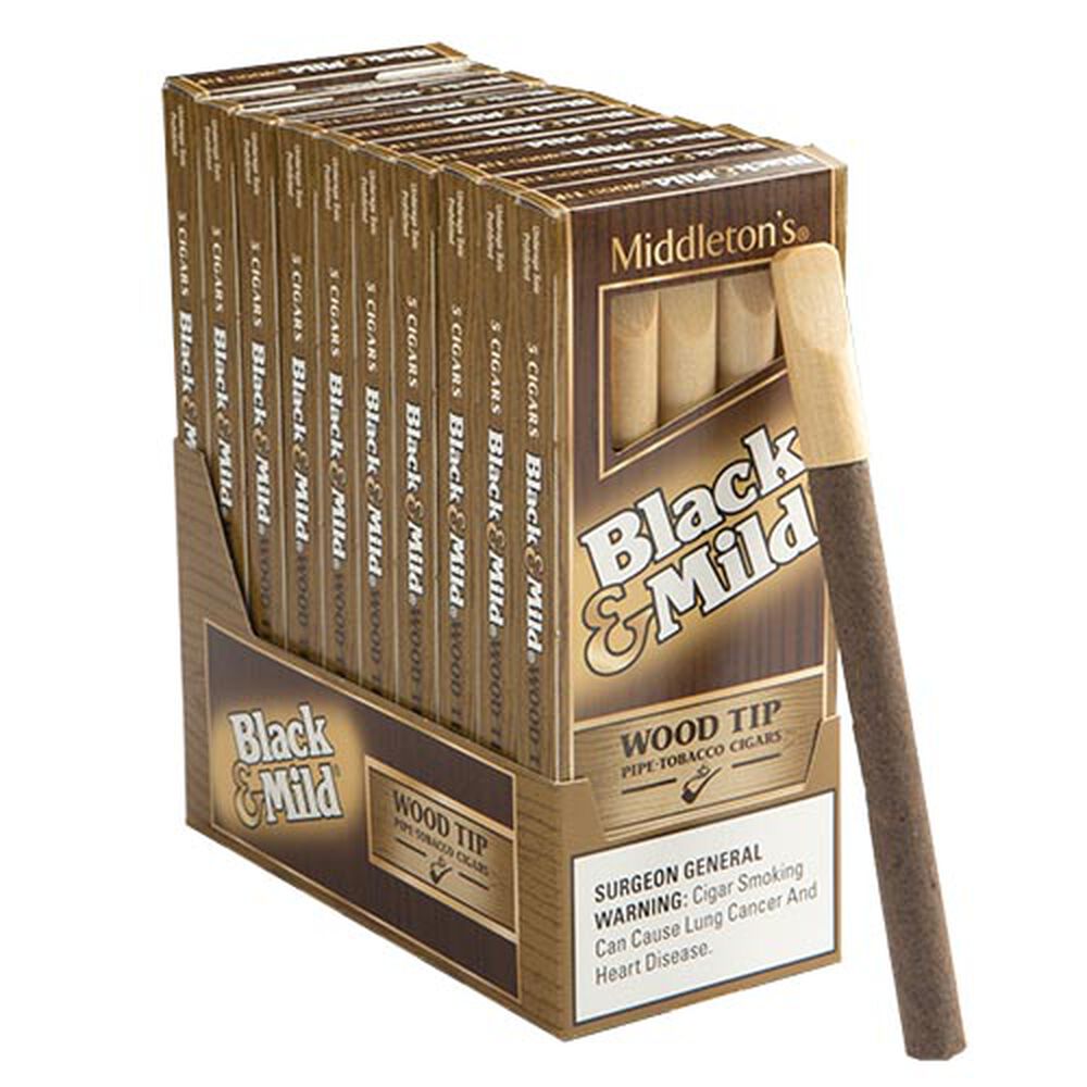 Black & Mild Cigars Wood Tip Original JR Cigar